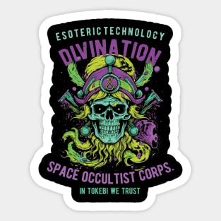 Space Occultist Skull Sticker